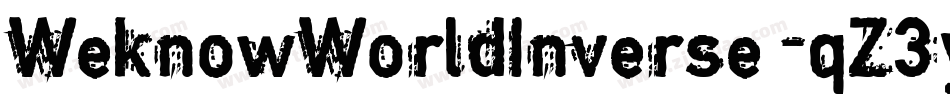 WeknowWorldInverse-qZ3y5字体转换
