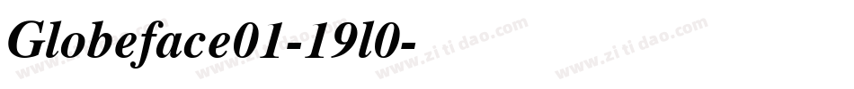 Globeface01-19l0字体转换
