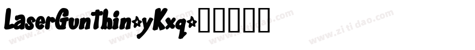 LaserGunThin-yKxq字体转换