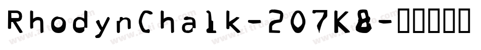 RhodynChalk-2O7K8字体转换