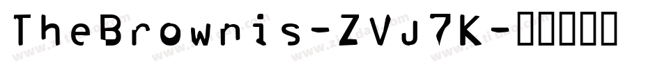 TheBrownis-ZVJ7K字体转换