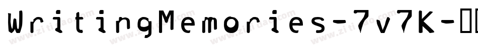 WritingMemories-7v7K字体转换