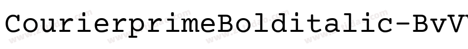 CourierprimeBolditalic-BvVV字体转换
