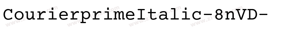CourierprimeItalic-8nVD字体转换