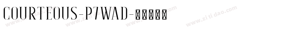 Courteous-p7wAD字体转换