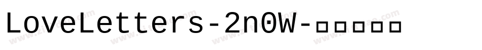 LoveLetters-2n0W字体转换