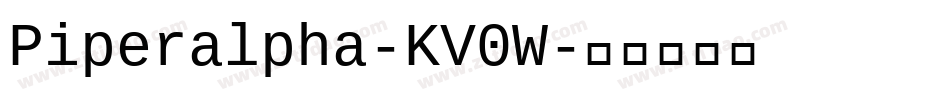 Piperalpha-KV0W字体转换