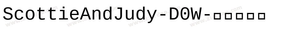 ScottieAndJudy-D0W字体转换