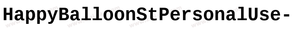 HappyBalloonStPersonalUse-LBxg字体转换