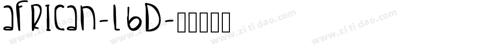 African-l6d字体转换