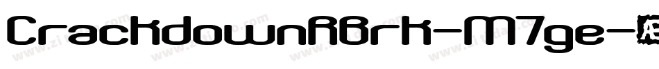 CrackdownRBrk-M7ge字体转换