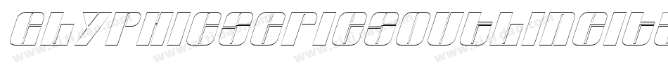GlyphicSeriesOutlineItalic字体转换