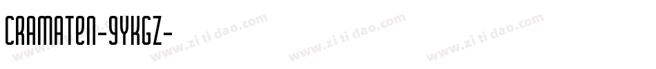 Cramaten-9YKGZ字体转换