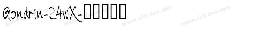 Gondrin-24wX字体转换