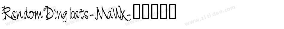 RandomDingbats-MdWx字体转换