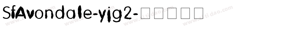 SfAvondale-yjg2字体转换