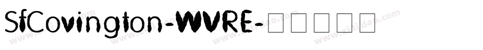 SfCovington-WVRE字体转换