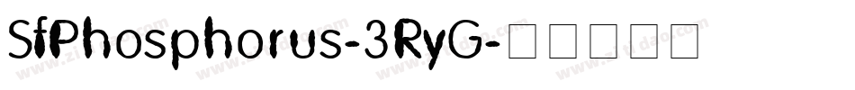 SfPhosphorus-3RyG字体转换