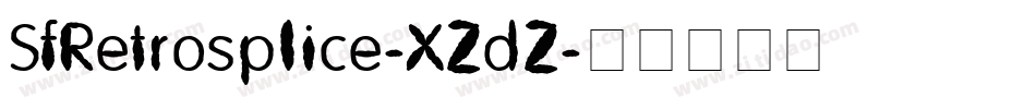 SfRetrosplice-XZdZ字体转换