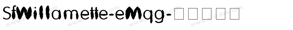 SfWillamette-eMqg字体转换