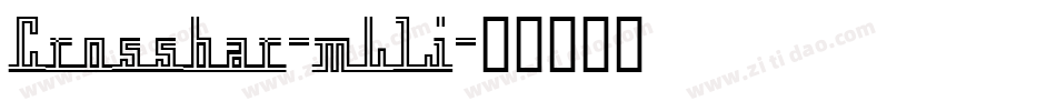 Crossbar-mLlj字体转换
