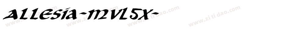 Allesia-MVL5x字体转换