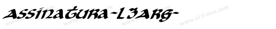Assinatura-L3ARg字体转换