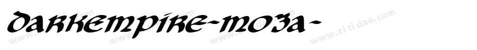 DarkEmpire-mO3a字体转换