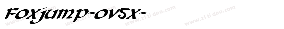 Foxjump-ov5x字体转换 Foxjump-ov5x字体转换