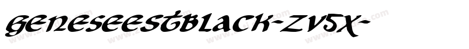 GeneseeStBlack-zv5X字体转换 GeneseeStBlack-zv5X字体转换