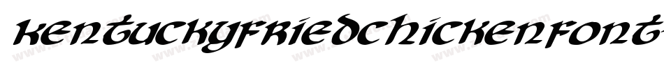 Kentuckyfriedchickenfont-vA3A字体转换