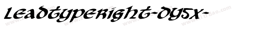 Leadtyperight-DY5x字体转换