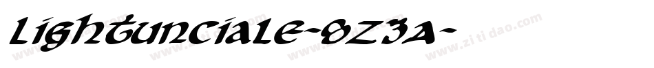 Lightunciale-8Z3A字体转换