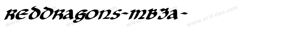 RedDragons-mB3a字体转换 RedDragons-mB3a字体转换