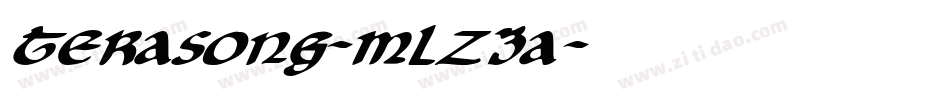 Terasong-mLZ3a字体转换