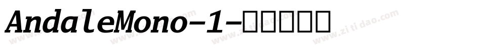 AndaleMono-1字体转换