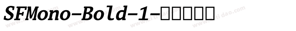 SFMono-Bold-1字体转换