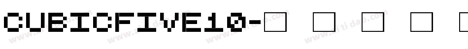 cubicfive10字体转换
