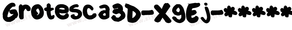 Grotesca3D-XgEj字体转换