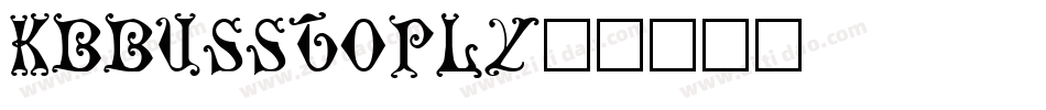 Kbbusstop-66LY字体转换