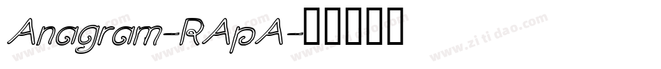 Anagram-RApA字体转换