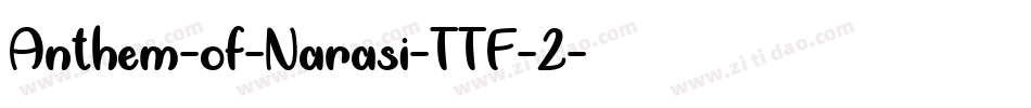 Anthem-of-Narasi-TTF-2字体转换