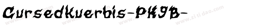 Cursedkuerbis-PK9B字体转换