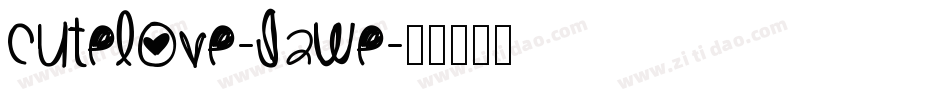 Cutelove-J2WE字体转换