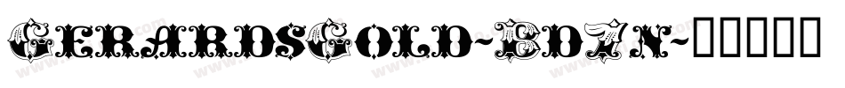 GerardsGold-Bd7n字体转换