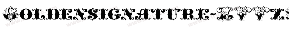 Goldensignature-ZVVx8字体转换