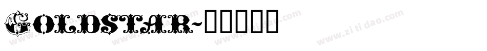 Goldstar字体转换
