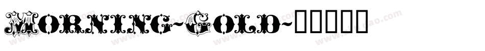 Morning-Gold字体转换