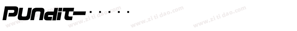 Pundit字体转换