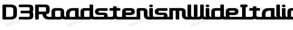 D3RoadsterismWideItalic-1GOj字体转换